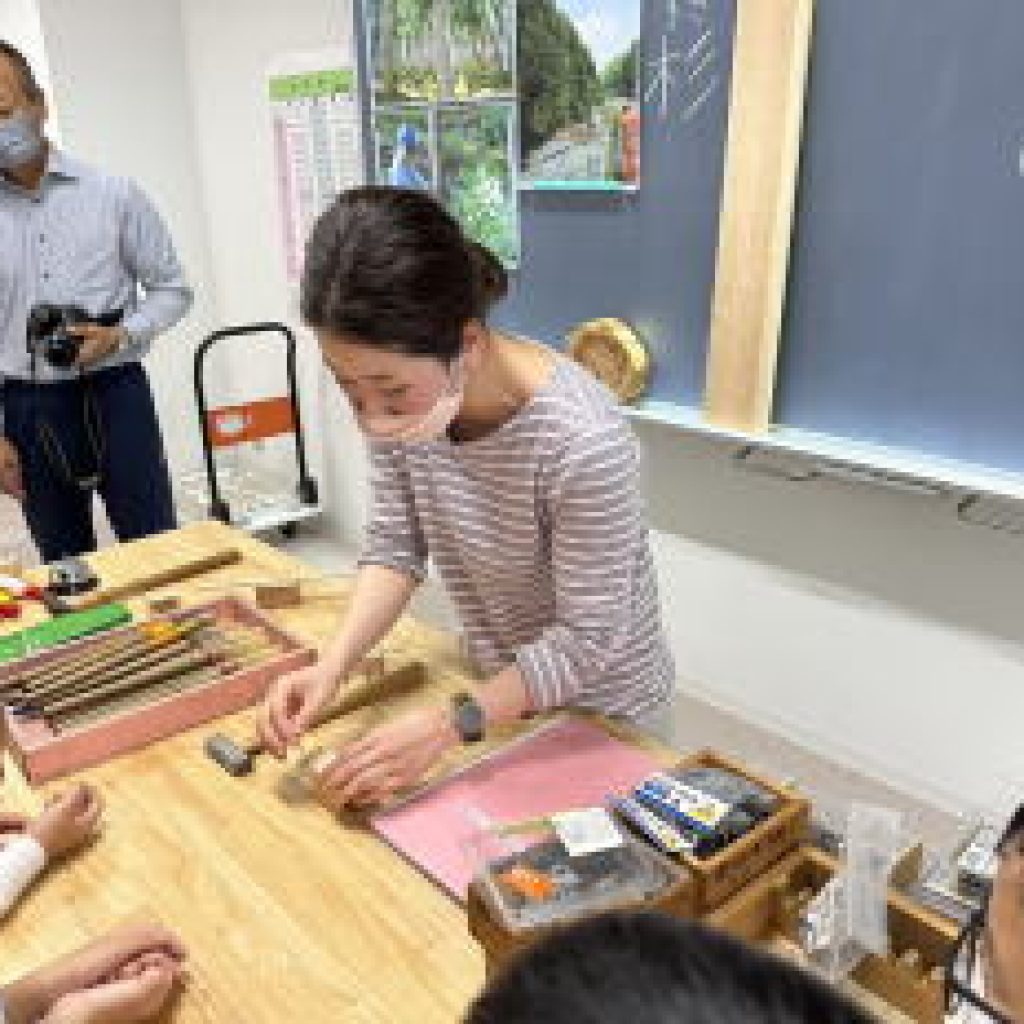 吉野さくら学園 吉野小学校の木育授業見学・1