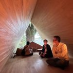 吉野杉を使ったゲストハウスの見学・２