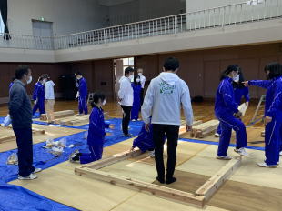 棟上げ体験・1